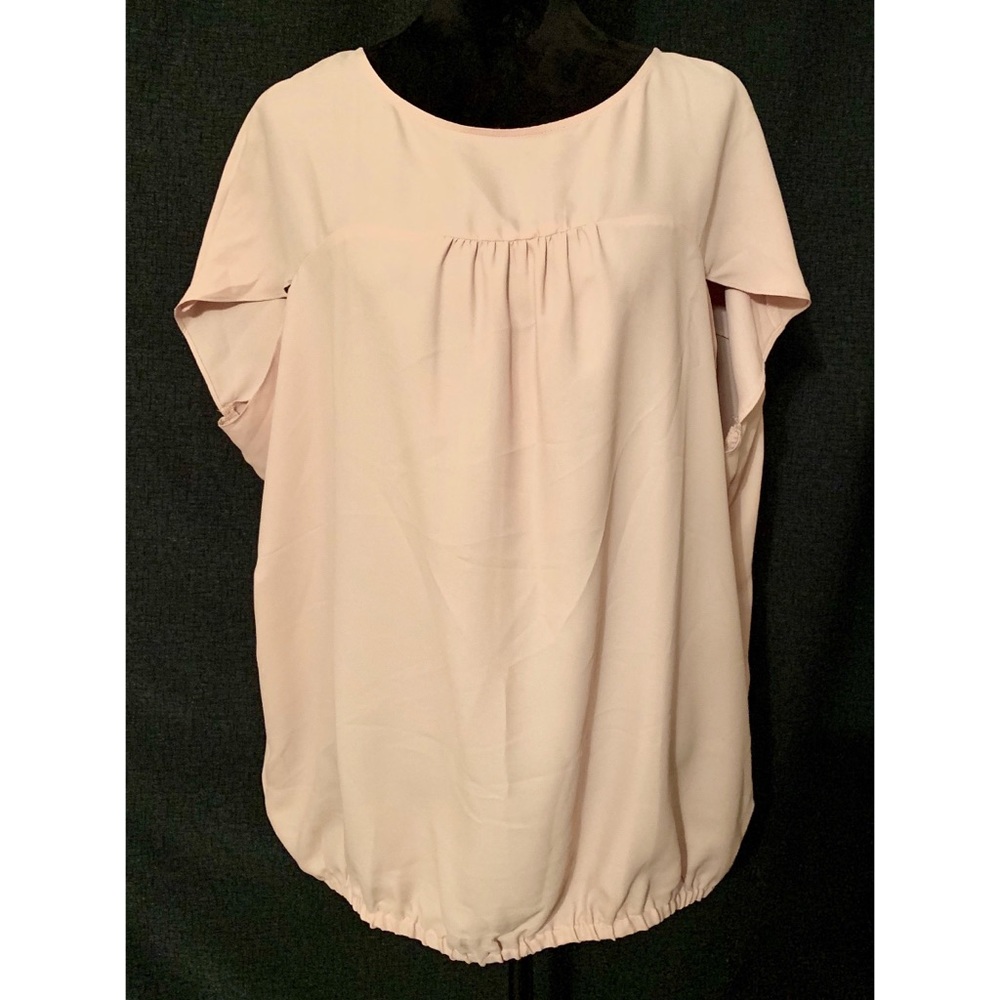 NEW ANN TAYLOR LOFT Short Sleeved Top Gathered Hem
